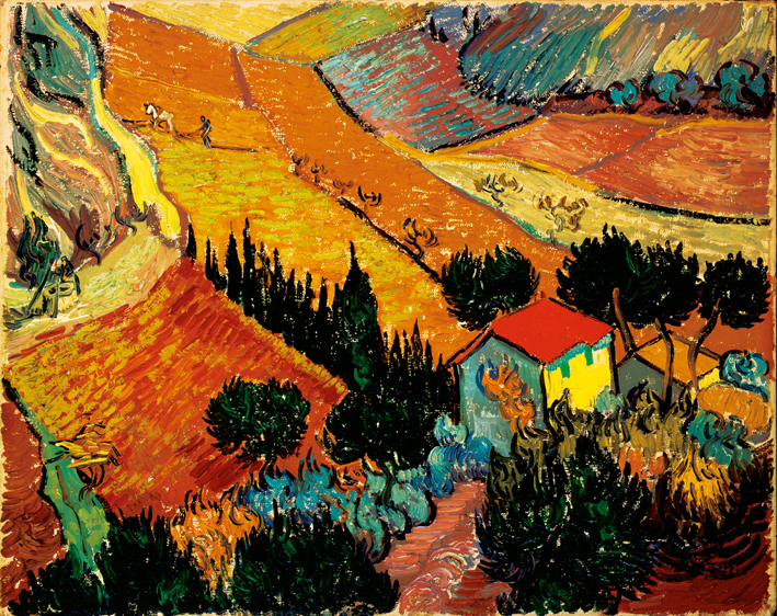  文森特·威廉·梵高  Vincent Willen Van Gogh ——房子和农夫、